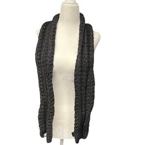 The North Face Chunky Black Knit Scarf